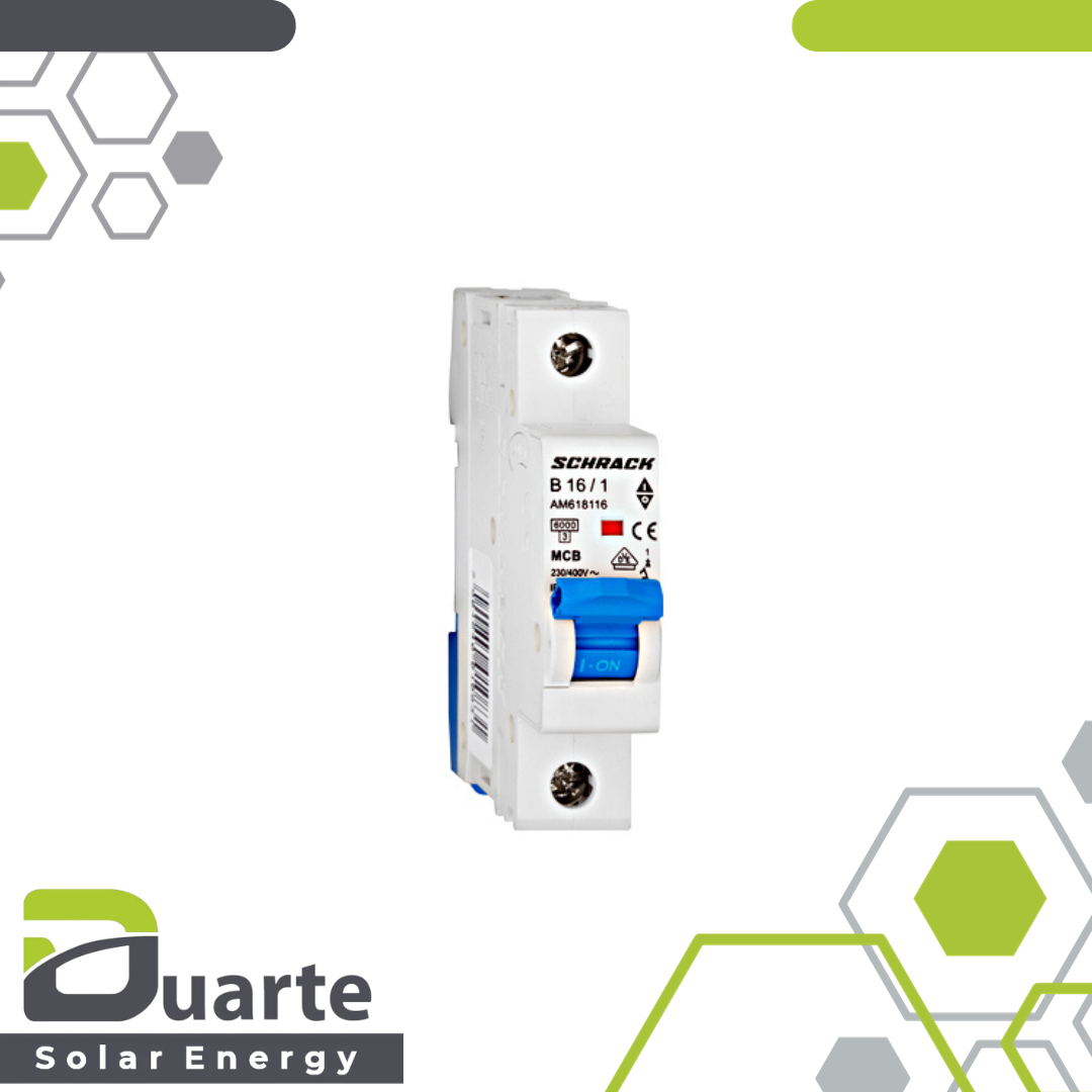 12 Stück Leitungsschutzschalter Schrack AMPARO B16A, 1-polig, 6kA, VDE