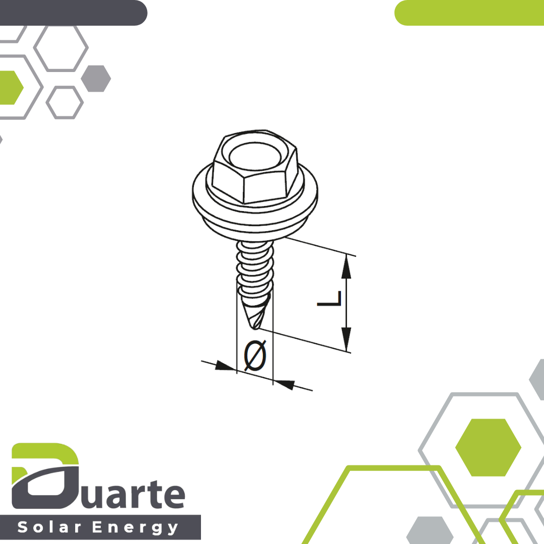 6,0x25E Bohrschraube mit EPDM