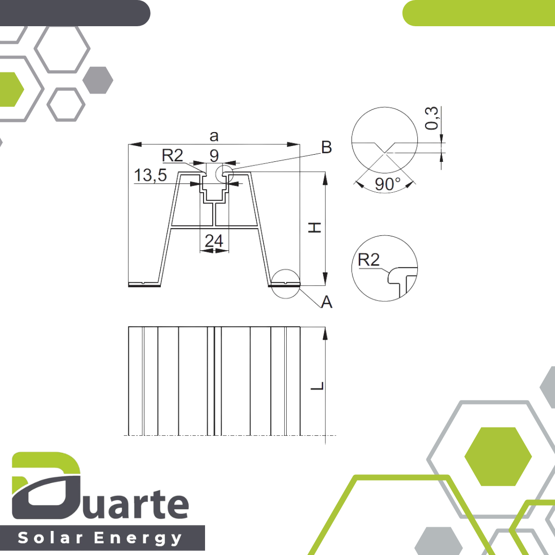 Kurzschiene - Trapezblech