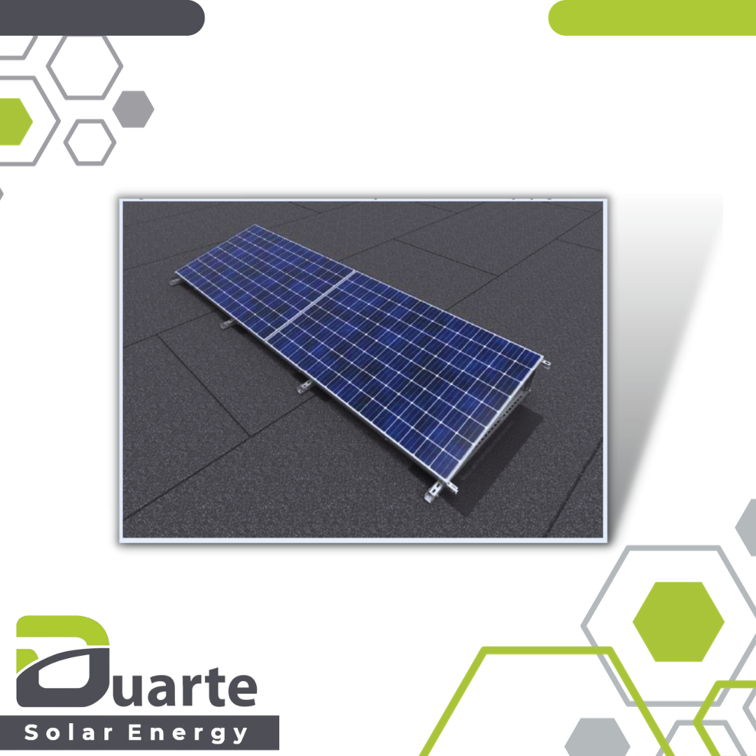 PV-Unterkonstruktion QUATRO_DP-DTHWN Flachdachgestell (10°,15°,20°)Klebesystem