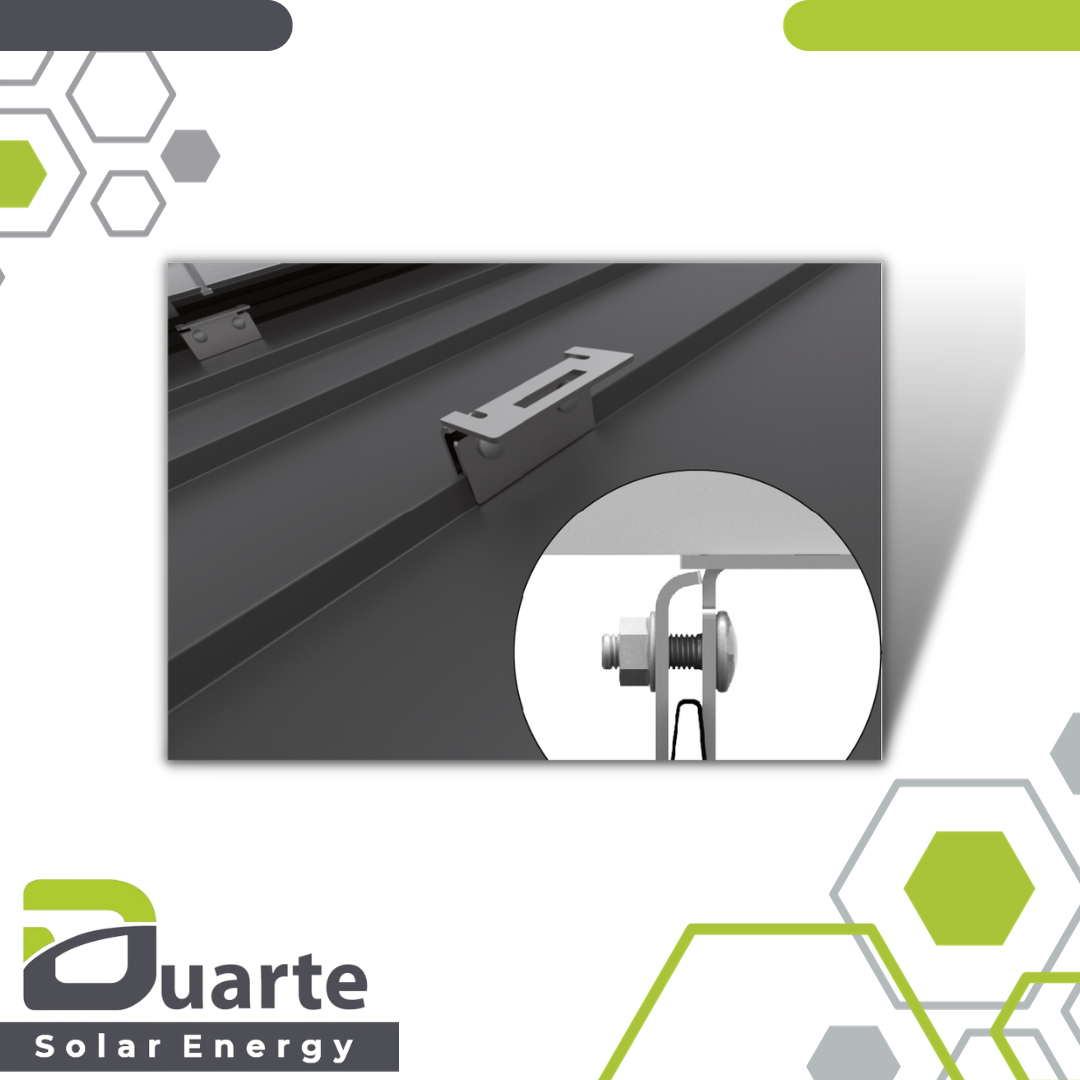PV-Unterkonstruktion DUARTE SOLAR BRENO_DS-V2N Blechdach gedeckten Schrägdächer