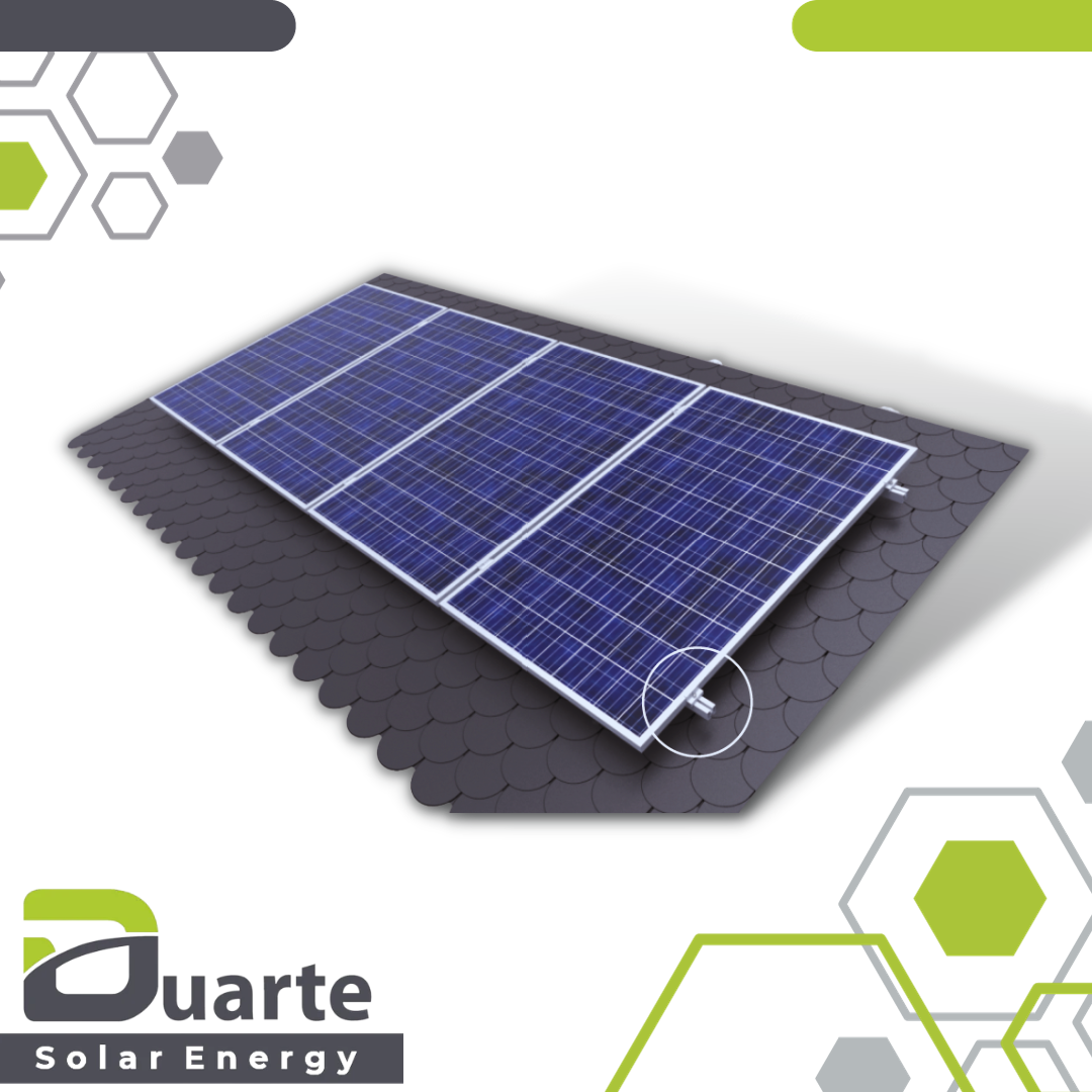 PV-Unterkonstruktion DUARTE SOLAR BRENO_DS-V3N Bitumenschindeln gedeckten Schrägdächer