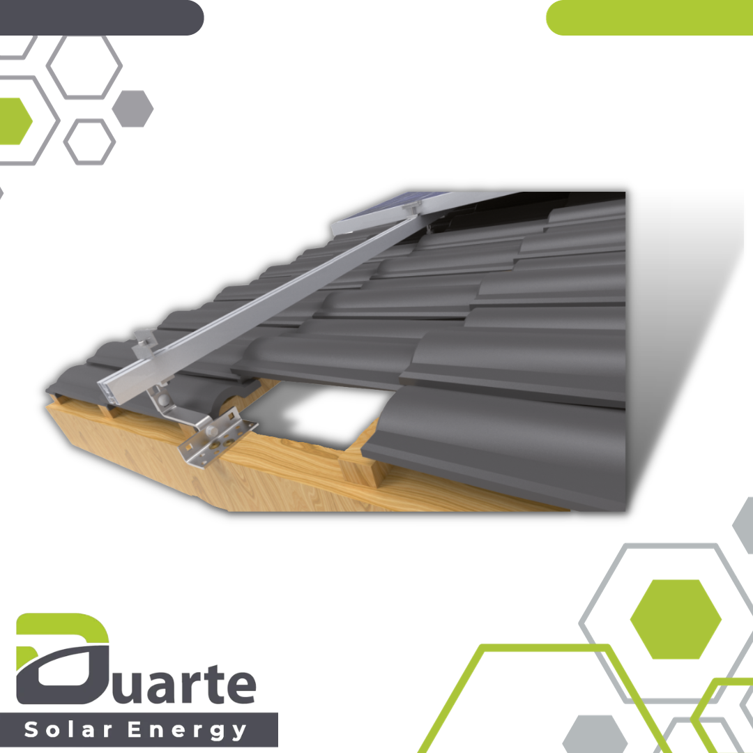 PV-Unterkonstruktion DUARTE SOLAR BRENO_DS-V4N Keramik-Dachziegel gedeckten Schrägdächer