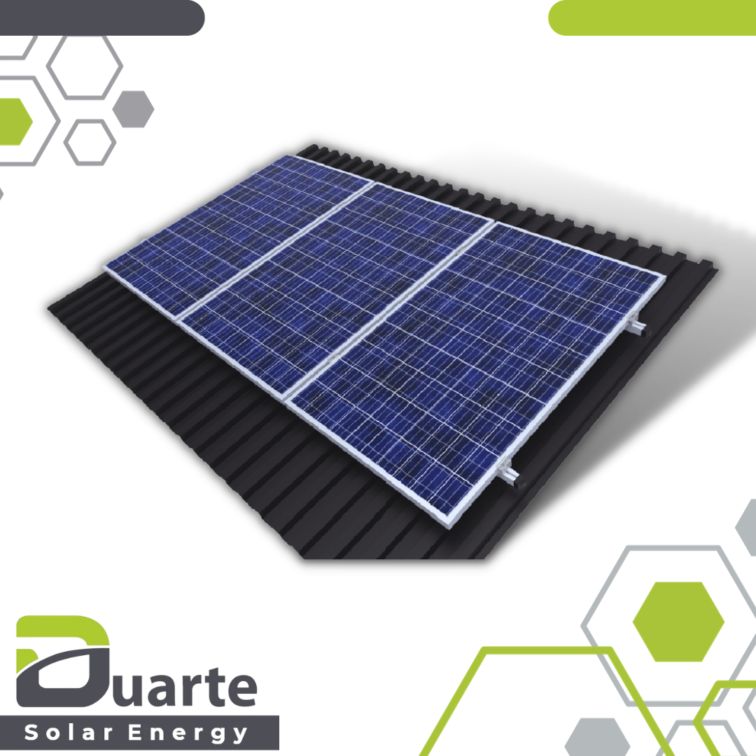 PV-Unterkonstruktion DUARTE SOLAR BRENO_DS-V6cN Trapezblech gedeckten Schrägdächer
