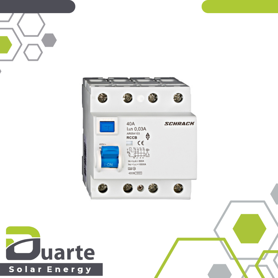 FI Schutzschalter Schrack AMPARO 40/0,03A, 3+N polig, Typ A, VDE