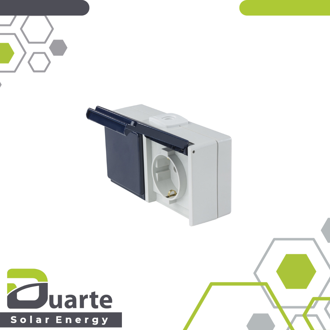 Steckdose 2-fach, waagerecht