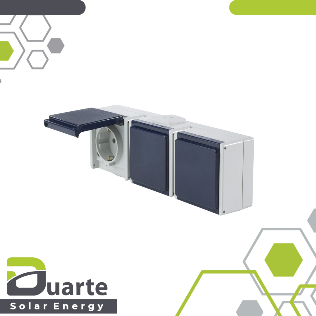 Steckdose 3-fach, waagerecht