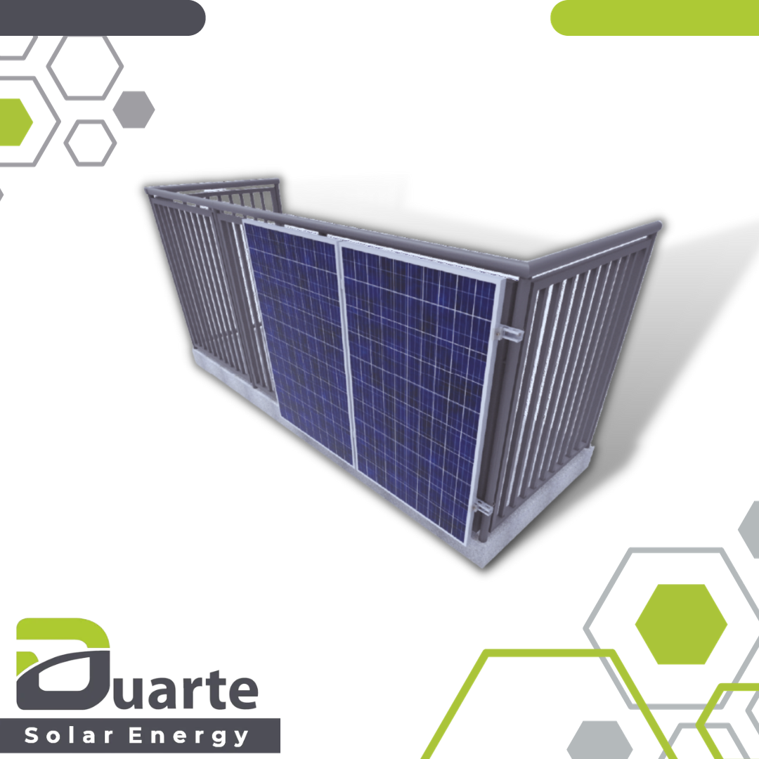 Solar Boom Montage-SET DUARTE SOLAR CHARLY B-VPN Halterung für Balkongelände Senkrecht