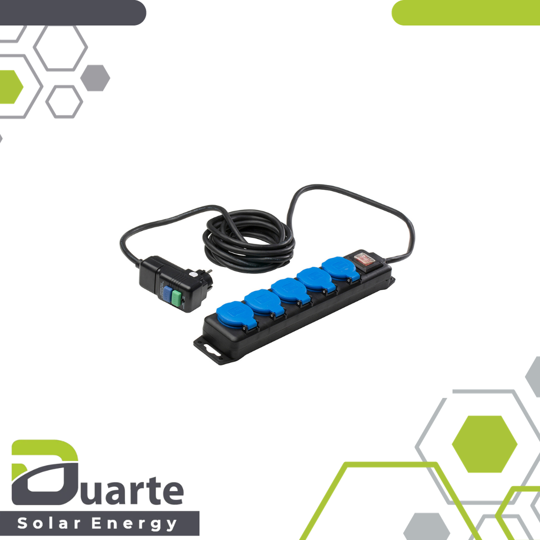 Verteilersteckdose mit PRCD Personenschutzstecker