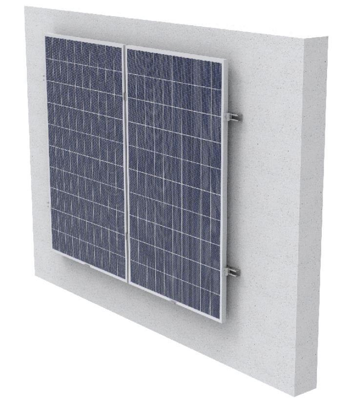 Solar Boom Montage-SET DUARTE SOLAR CHARLY E-VKRN Fassadensystem Hochkant