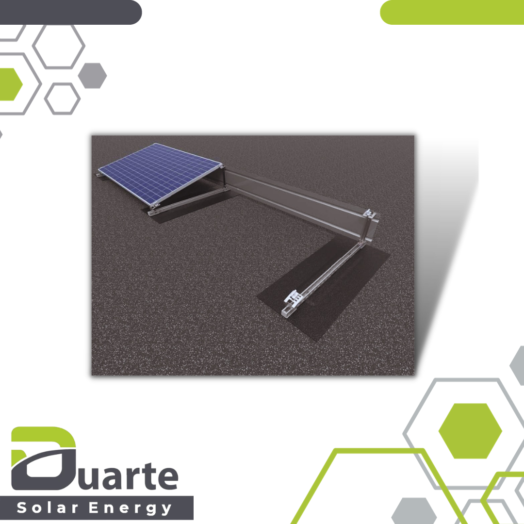 PV-Unterkonstruktion QUATRO_DP-DNHWE Flachdachgestell (10°,15°,20°)Klebesystem