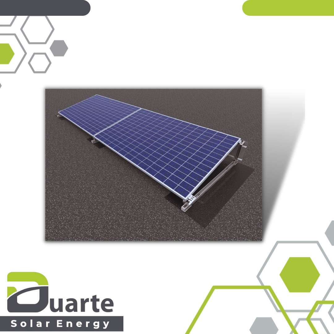 PV-Unterkonstruktion QUATRO_DP-DNHWE Flachdachgestell (10°,15°,20°)Klebesystem